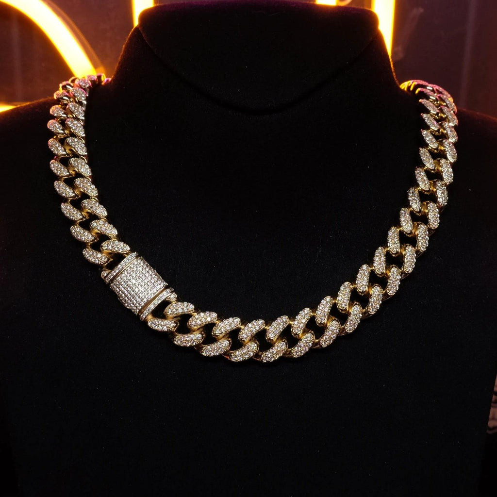 🔥New Flip buckle Iced Cuban Link Chain Gold-Plated – The GUU Shop