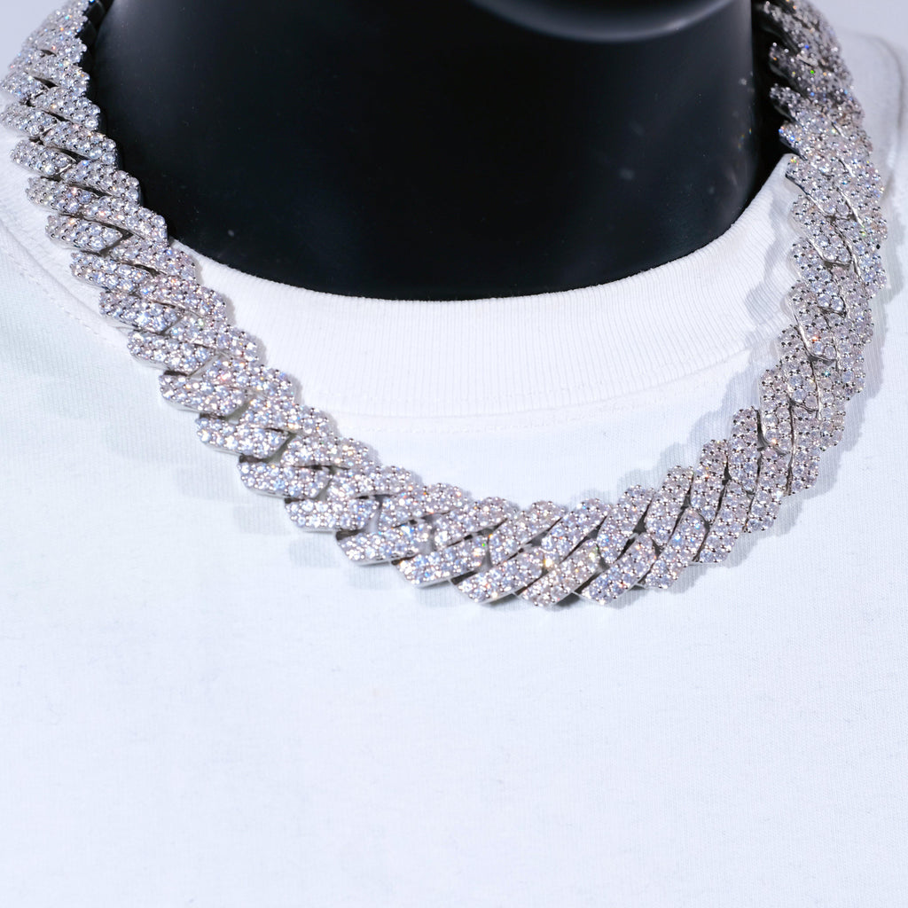 19mm 2-Row Iced Prong Cuban Chain – The GUU Shop